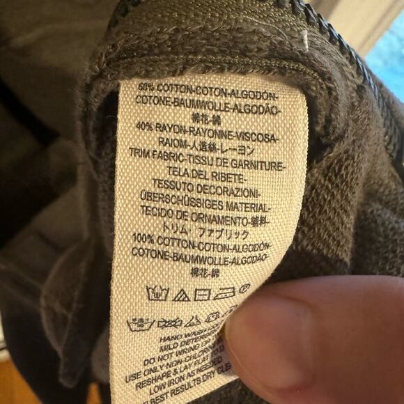 Free People Slub Highway Knit Zip-Up Vest In Olive Green Size Small - Picture 7 of 9